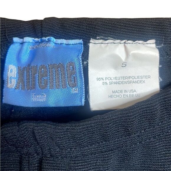 Y2K vintage Black Flare slit leggings Extreme Living Size Small - Picture 3 of 7